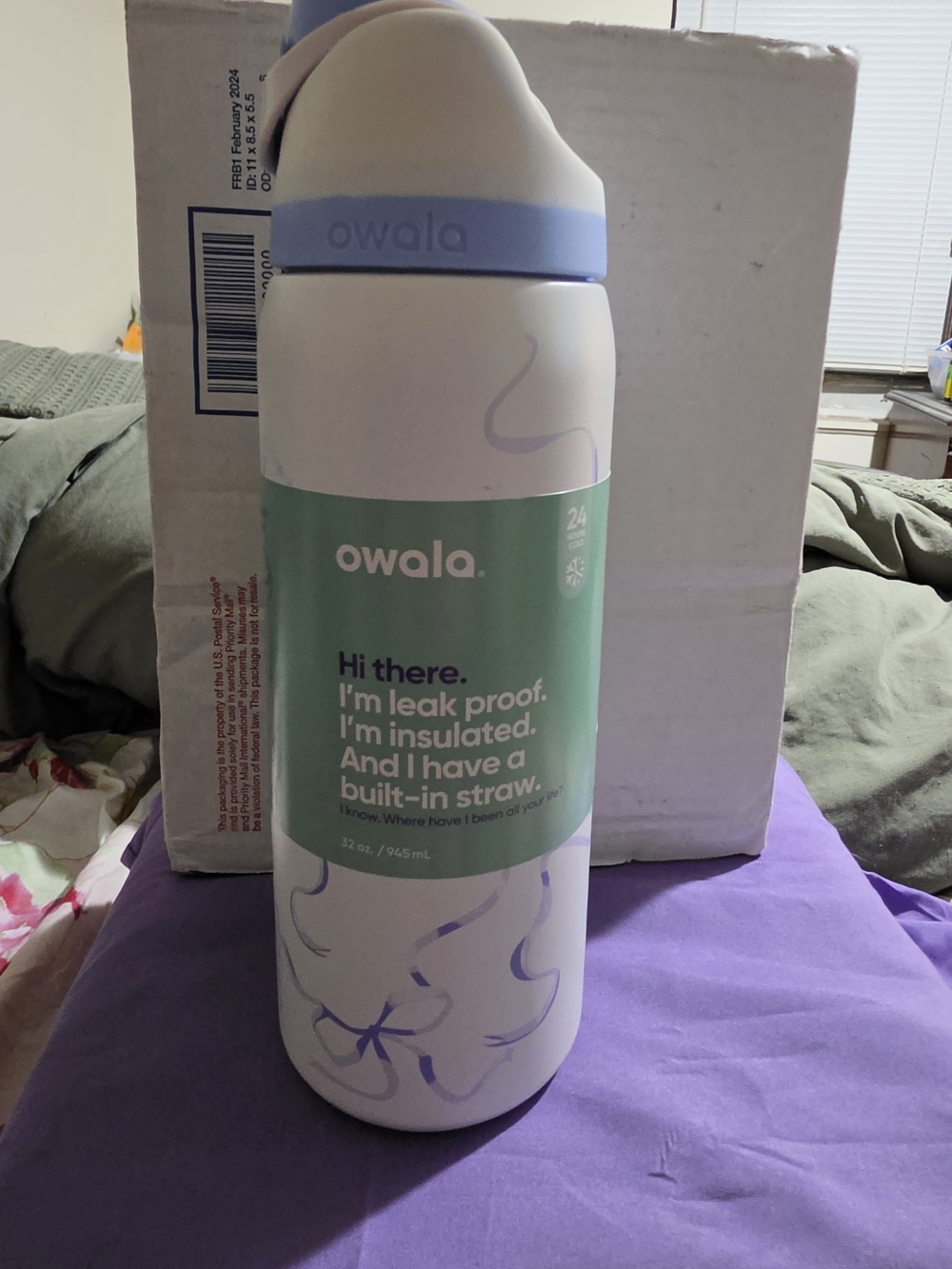 Owala FreeSip 32oz Insulated Stainless Steel Water Bottle Tied and True